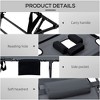 PAGED Folding Chaise Lounge Beach Chairs for Adults with 5-level Reclining Back Outdoor Tanning Chair for Camping, Garden, Balcony - 3 of 4