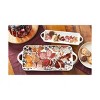 TAG Bramble Multicolor Ceramic Dessert Platter 15 x 4.5 x 2 Inches Dishwasher Safe Perfect for Fall Harvest Serving - 2 of 2