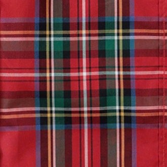 red holiday tartan