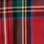 red holiday tartan