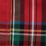 red holiday tartan