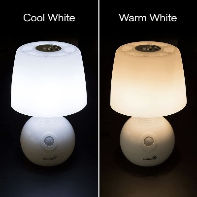 White Cordless Adjustable LED Motion Sensing Table Lamp
