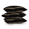 Deny Designs Emanuela Carratoni Vintage Snake Square Outdoor Throw Pillow Black/Gold - 4 of 4