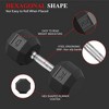 110LB Set (25+30LB) x2 Pairs PVC Hex Dumbbell Weight Set, Multiple Sizes Exercise & fitness and muscle toning Dumbbells - 2 of 4