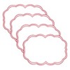 Saro Lifestyle Embroidered Polka Dot Placemat w/ Scallop Edge (Set of 4) - 3 of 4