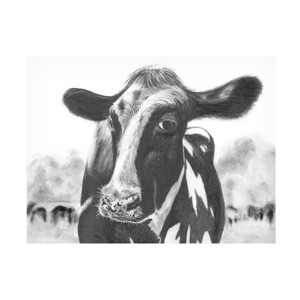 Trademark Fine Art - Michael Willett  Holstein Perspective I Canvas Art - 1 of 4