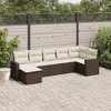 vidaXL 8 Piece Patio Sofa Set with Cushions Poly Rattan - 2 of 4