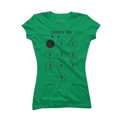 Junior's Design By Humans Unlock Me By clingcling T-Shirt