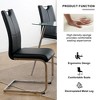 PAGED Upholstered Dining Chairs Modern Living Room Chairs Comfortable Kitchen Chairs with Metal Legs for Living Room - 3 of 4