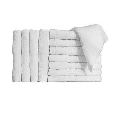 Bennett Shea Home 12pc Odor Resistant Washcloths Bright White Microfiber Machine Washable Non slip Cking Target