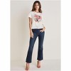 VENUS Womens Palm Leaf Graphic Tee  -  M, Off White - 2 of 4