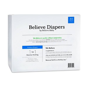 Believe Baby Premium Viscose Made from Bamboo Disposable Diapers (Select Size and Count) - 1 of 4