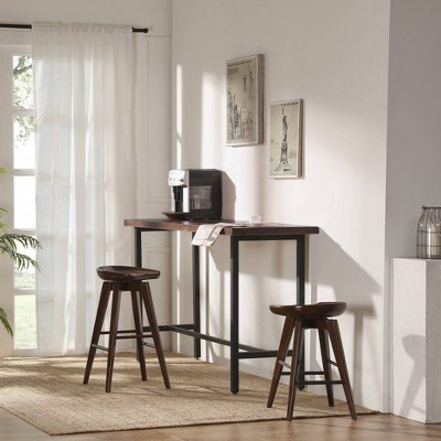 Bali 24" Cappuccino Swivel Backless Counter Stool