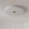 CityFurn Modern LED 11.8"/15.7" Modern Gold Round Flush Mount Ceiling Lights with Alabaster Shade - 4 of 4