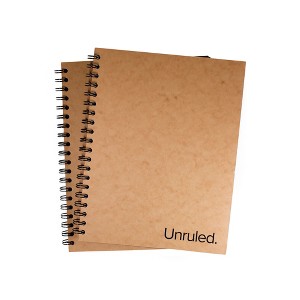 Unruled™ Dark Mode Notebooks Featuring Recycled Covers and Pages, Blank Pages for Sketching or Visual Notetaking, Designed by College Students - 1 of 1