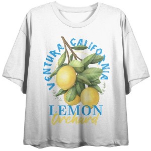 Ventura California Lemon Orchard Sleeveless Women's White Tank Top - 1 of 3