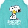 Girls' - Peanuts - Snoopy And Woodstock Graphic Sleeveless Aline Dress - 2 of 4