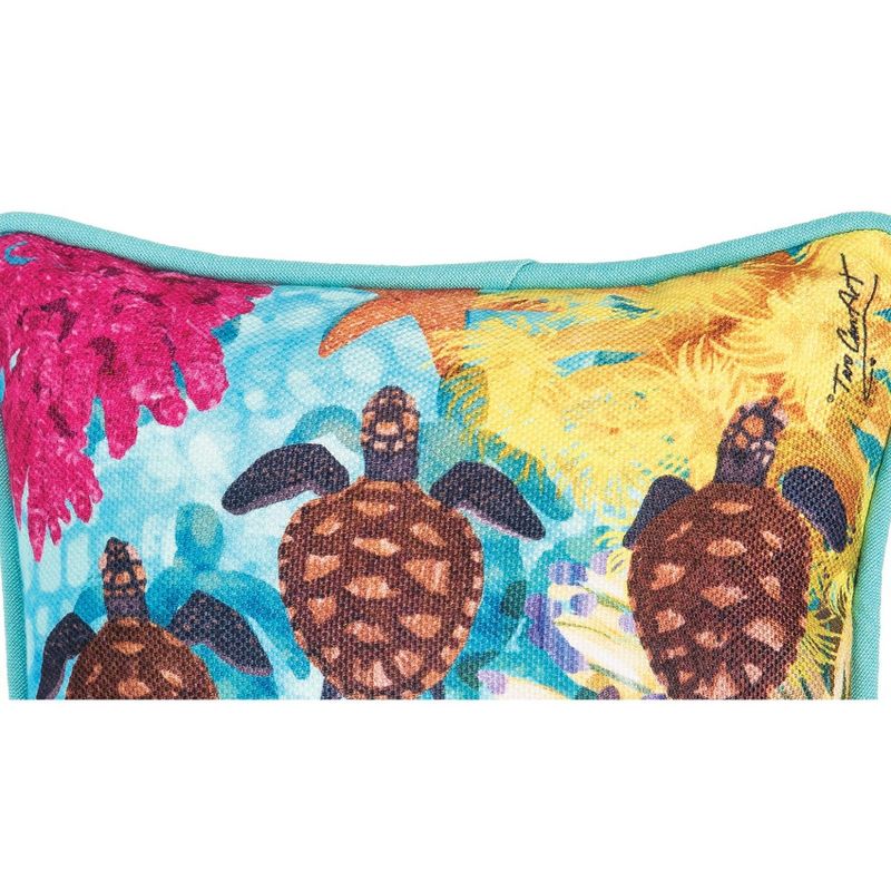 C&F Home 8" x 8" Baby Turtles Petite Printed Throw Pillow, 2 of 5