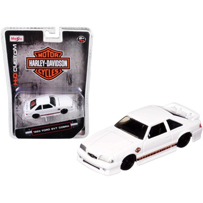 1993 Ford SVT Cobra White "Harley Davidson" 1/64 Diecast Model Car by Maisto