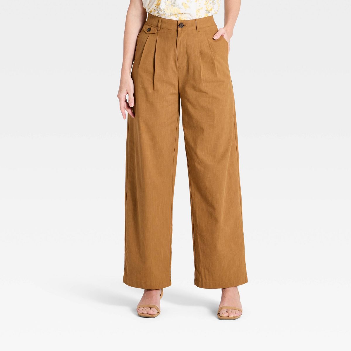 Women's Wide Leg Trouser Pants - A New Day™ - thumbnail 7