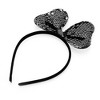 Unique Bargains Sequined Handmade Bow Headband for Halloween 1 Pc - 4 of 4
