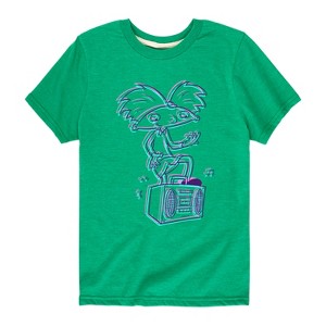 Boys' - Hey Arnold! - 3D Arnold Short Sleeve Graphic T-Shirt - 1 of 4