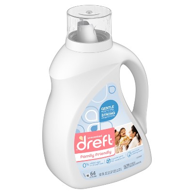 Dreft Family Friendly Unscented Liquid Baby Laundry Detergent - 92 Fl ...