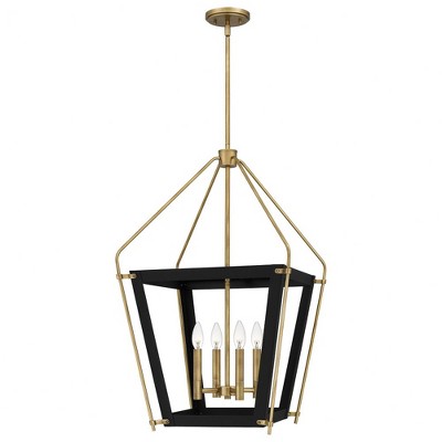Quoizel Lighting Abbeville 4 - Light Pendant in  Earth Black