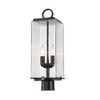 Sana Outdoor Aluminum Fixture - 2 Bulb, Dimmable, Wet Rated, 7"W x 20.25"H, Matte Black - 3 of 4
