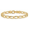 Black Bow Jewelry Men's 14k Yellow Gold, 6mm Open Link Chain Bracelet - 3 of 4