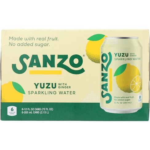 Sanzo Water Sparkling Yuzu - Case Of 4 - 72 Fl Oz - 6 Pk : Target