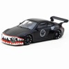 Old & New 997 Matt Black with Graphics "Hobby64" Series 1/64 Diecast Model Car by Tarmac Works - 2 of 3