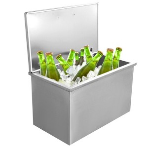Garvee Drop In Ice Chest, Drop In Cooler, Stainless Steel Ice Chest with Hinged Cover, Wine Coller for Home and Commercial - 1 of 4