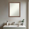 Amanti Art Pia Medium Brown Narrow Petite Bevel Bathroom Wall Mirror 27.25 x 21.25 in. - 4 of 4