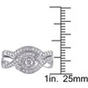 EVERLY JEWELRY | Sterling Silver 1/3 CT TW Diamond Crossover Bridal Set - 3 of 3