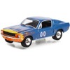 1968 Ford Mustang GT Fastback #00 Blue Metallic w/Flames Graphics "Hobby Exclusive" Series 1/64 Diecast Model Car by Greenlight - 2 of 3