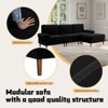 Aukfa Modern 102.4" L-shape Modular Sectional Sofa with Movable Ottoman,4 Seat Upholstery Sofa with Removable Back & Seat - 2 of 4