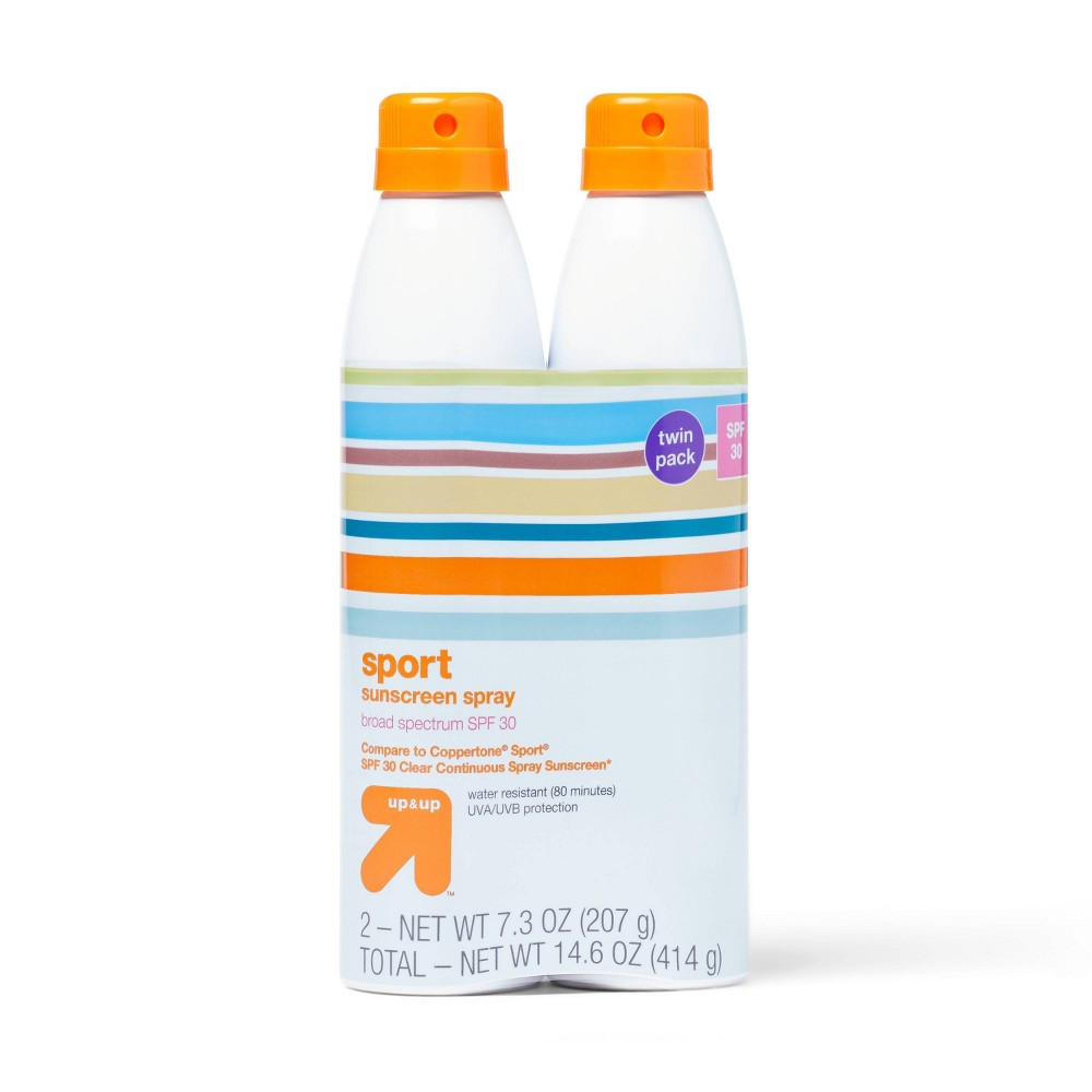 (( 2 Pack of 2)) Sports Sunscreen Spray - SPF30 - 14.6oz