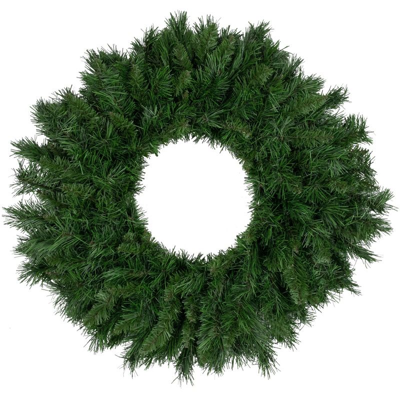 Northlight 24" Unlit Lush Mixed Pine Artificial Christmas Wreath, 1 of 8