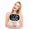 Big Dot of Happiness Funny Mr. and Mrs. - Black and White Wedding or Bridal Shower Photo Booth Props Kit - 10 Piece - 3 of 4