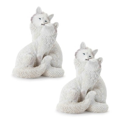 Winter Fox Couple Figurine (Set of 2)