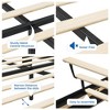 Homhougo Floating Bed Frame Queen Size with LED Lights, Upholstered Platform Bed Frame Black - 4 of 4
