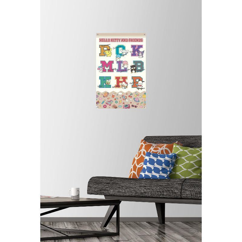 Trends International Hello Kitty and Friends: 24 College Letter - Group Unframed Wall Poster Prints, 2 of 7