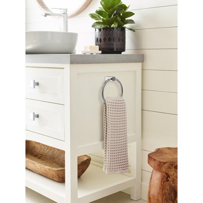 Chrome 6-1/2 Inch Wall Mounted Towel Ring