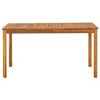 vidaXL Garden Table Varied wood tones Solid Acacia Wood Medium Durable - 2 of 4
