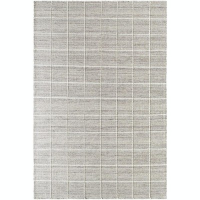 Mark & Day Ishaq 2'6"x8' Runner Woven Indoor Area Rugs Ivory/Tan: Geometric Wool, Stain-Resistant, Modern, Handmade