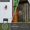 VAXCEL 1 Light Burnished Bronze Rustic Outdoor Wall Lantern Clear Glass, Moose, 12.75 inch - 3 of 4