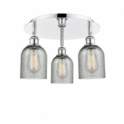 Caledonia - 3 Light Flush Mount In Industrial Style-9.5 Inches Tall and 16.75 Inches Wide