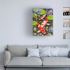 Trademark Fine Art -Howard Robinson 'Koi Under Lily Pads' Canvas Art - 2 of 4