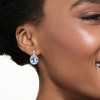 Ross-Simons Italian 7.00 ct. t.w. Simulated Sapphire and .50 ct. t.w. CZ Drop Earrings in Sterling Silver - 2 of 4